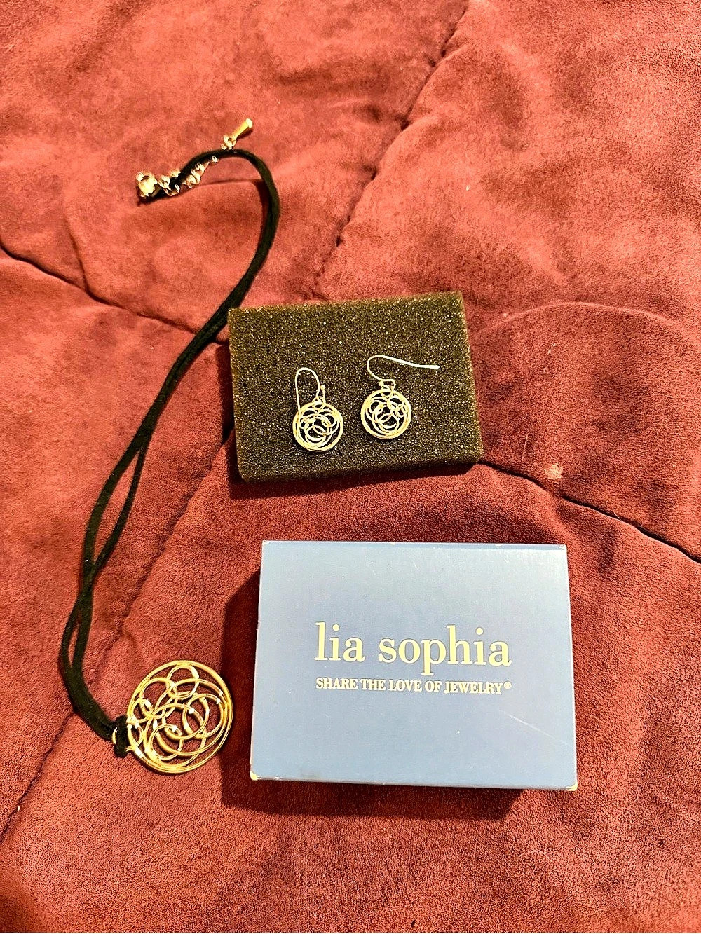lia sophia Gold-Tone Jewelry Set Like New
